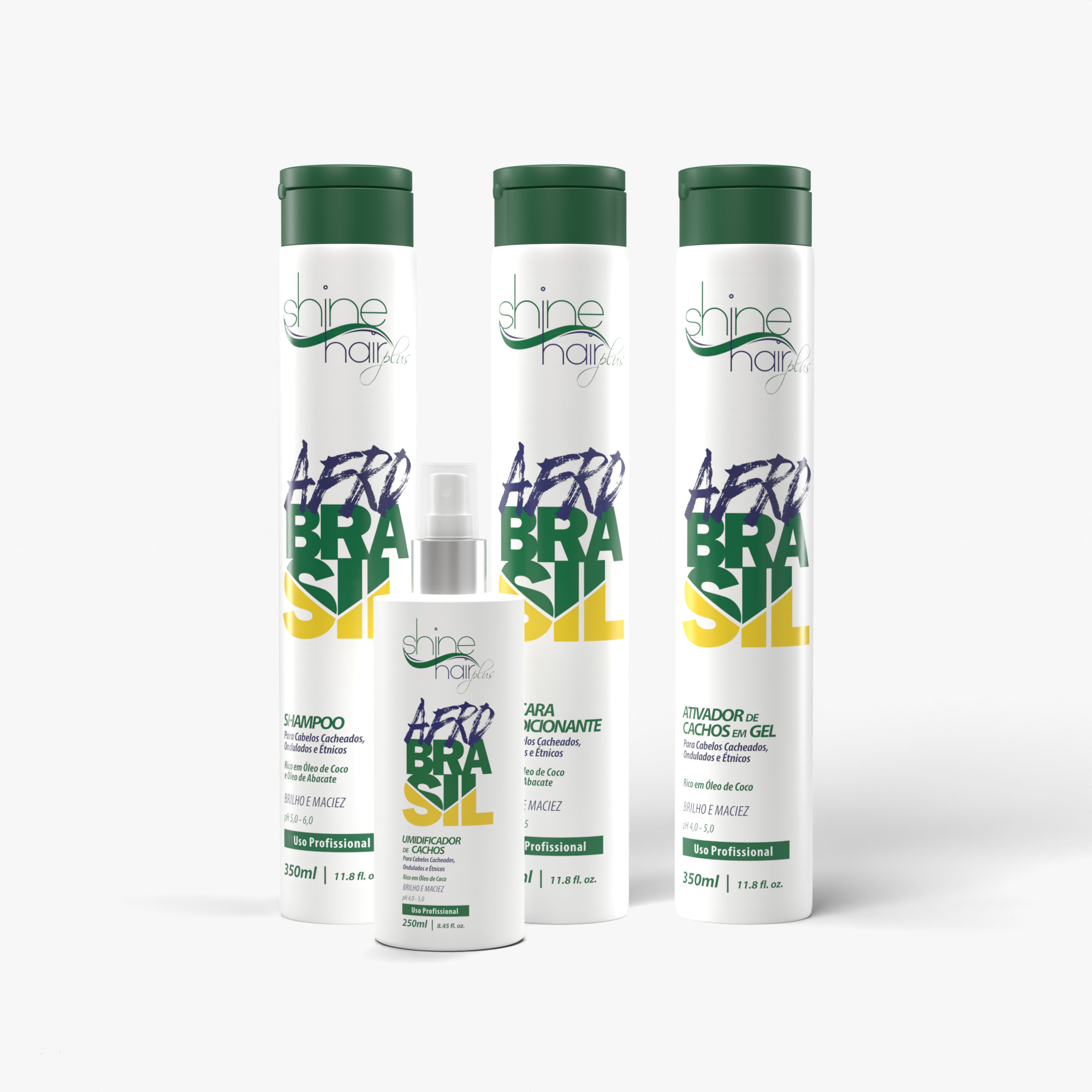 Kit Cachos Afro Brasil